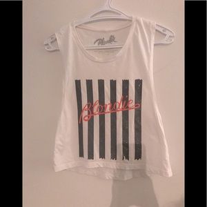 blondie graphic crop top
